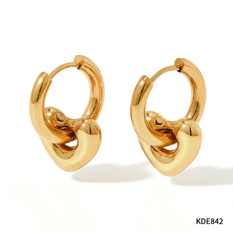 Earrings Stainless Steel Glossy