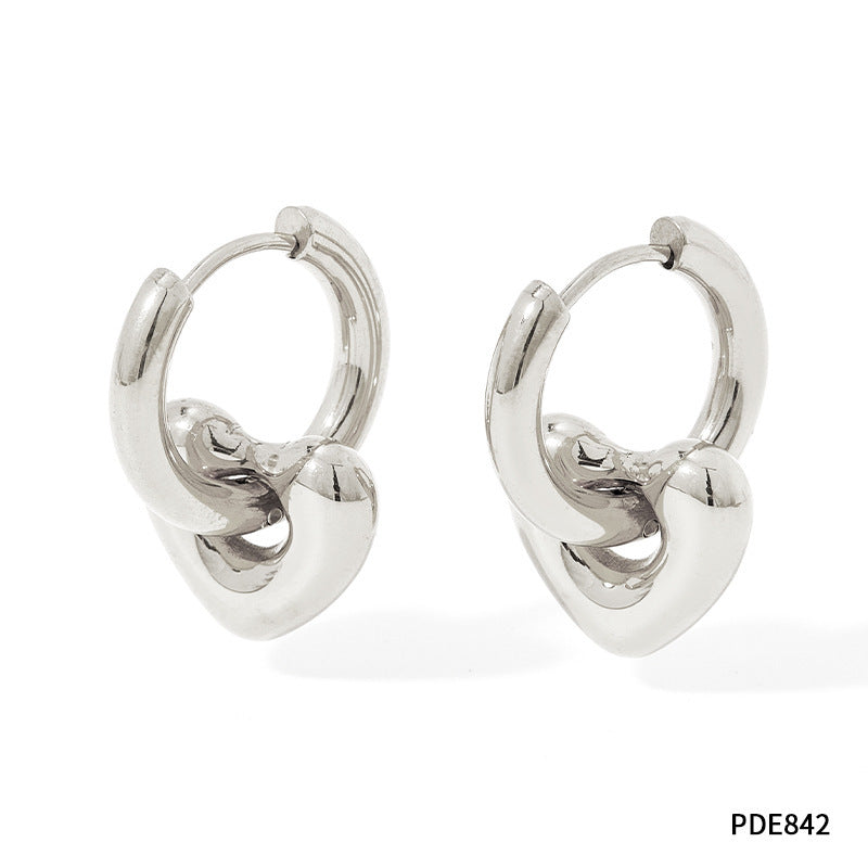 Earrings Stainless Steel Glossy