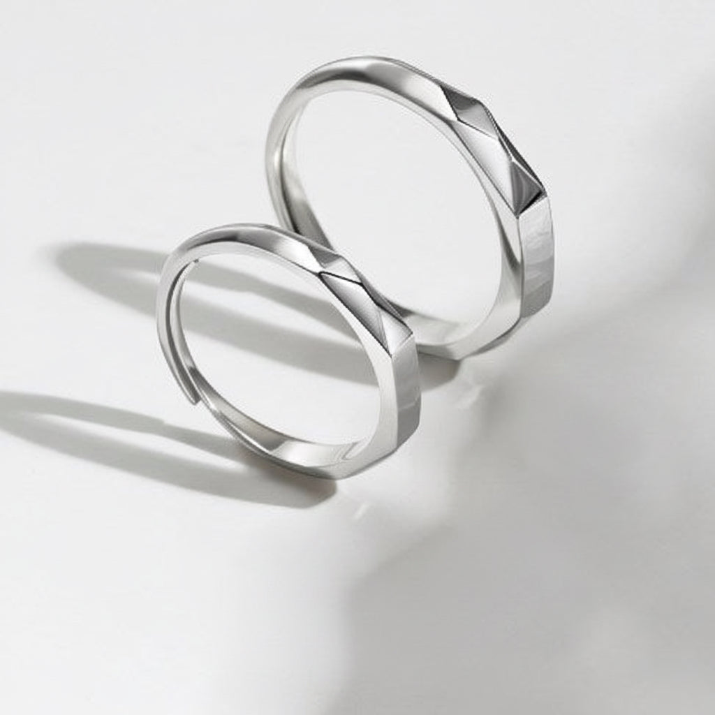 Light Sculpted S925 Silver Projection Ring (One Piece)