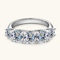Light Luxury Ins Style Moissanite Ring in 925 Silver