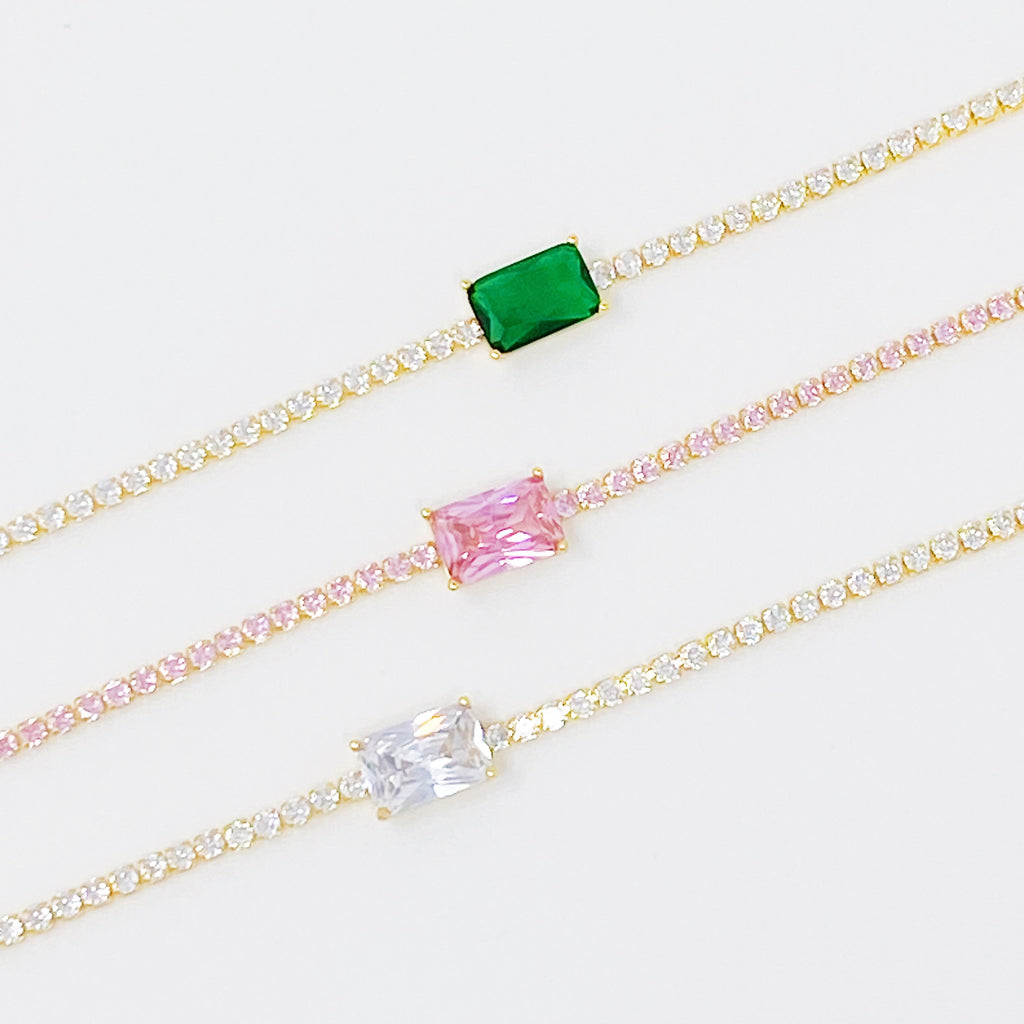 Precious Pendant Tennis Bracelet