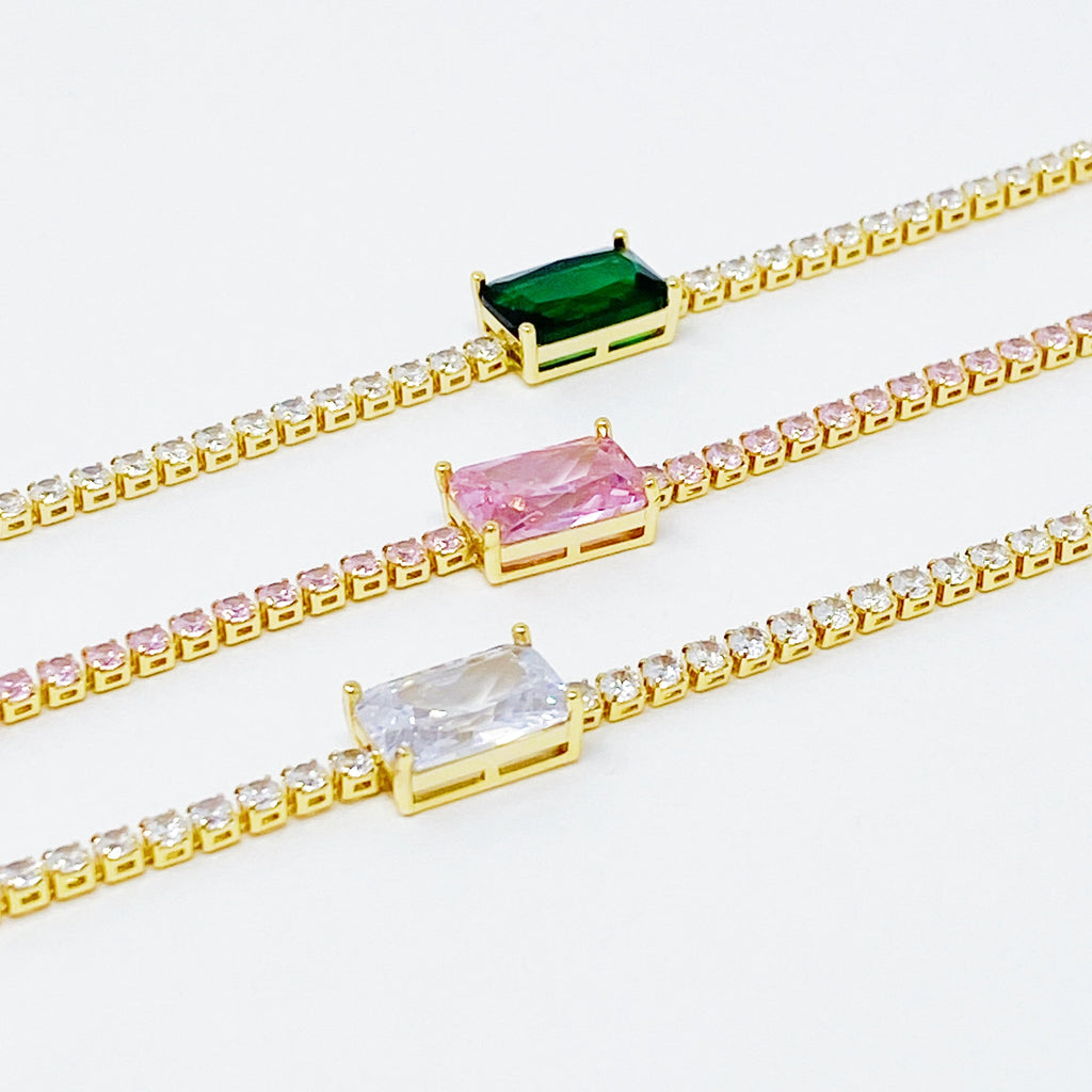Precious Pendant Tennis Bracelet