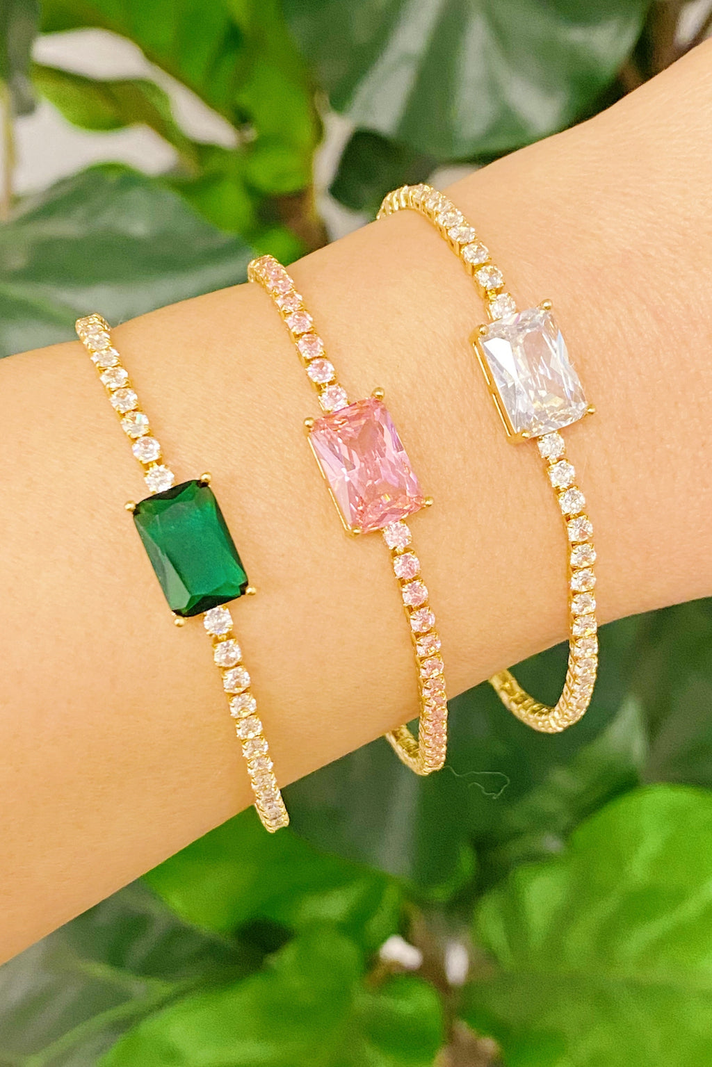 Precious Pendant Tennis Bracelet