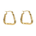 Gold Hoop Huggie Earrings Gold